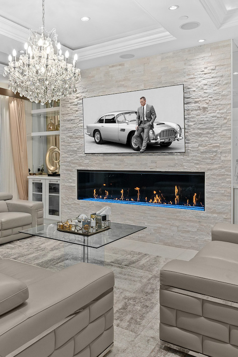 Modern White living room